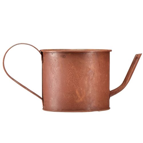 Artikel Metall Gießkanne Rostoptik Vintage Übertopf Ø12,5cm H10,5cm für Blumen & Deko