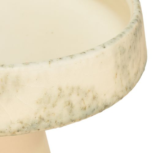 Artikel Deko-Schale Keramik Creme Graugrün Vielseitig Ø20cm H16cm