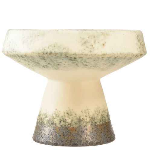 Artikel Deko-Schale Keramik Creme Graugrün Vielseitig Ø20cm H16cm