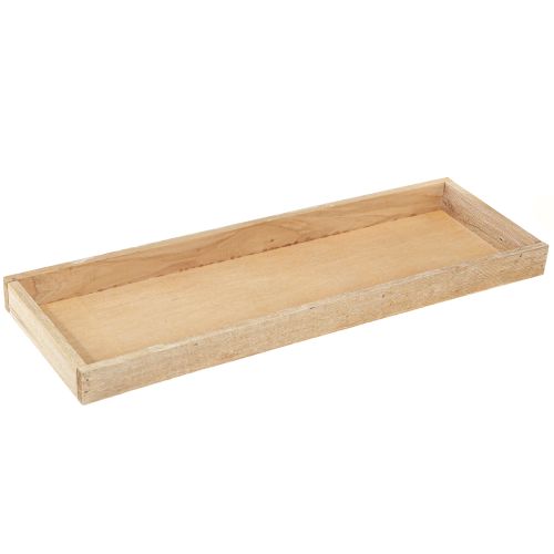 Artikel Deko Tablett Holz Vintage Natur 42x14x3cm 3St - Kreative Tischdeko für Floristen