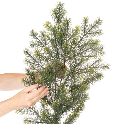 Deko-Tannenzweig Kunststoff grün 175cm für Innenbereich | Floristik21.de