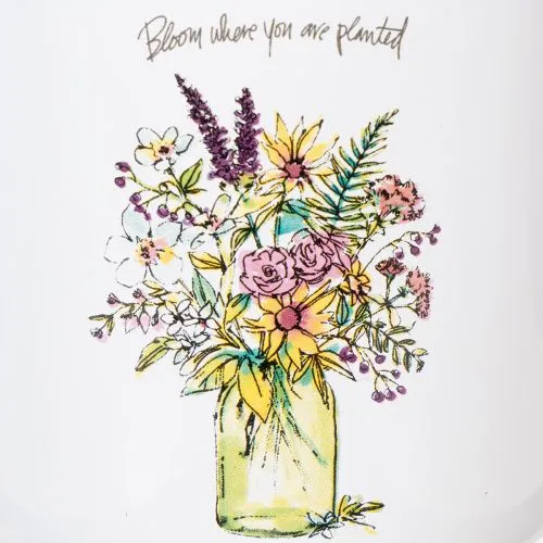 Deko Tasse Pflanztopf emailliert Ø11,5cm H10cm | Floristik21.de