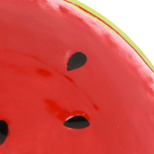 Artikel Deko Teller Handbemalt Wassermelone Keramik Set 16cm Bunt Sommer Party