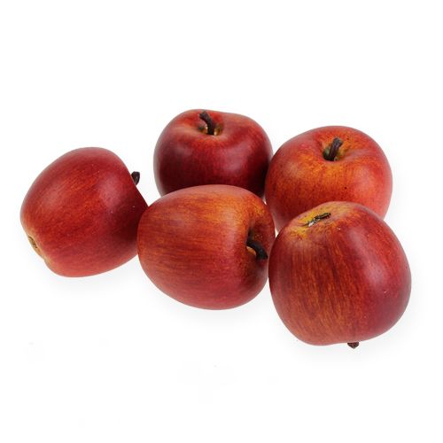 Floristik21 Apfel Gala Rot 5cm - Täuschend Echte Kunstäpfel 12er-Pack für Dekorative Highlights