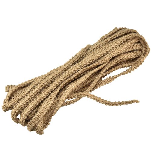 Floristik21 Dekoband Natur Zierband Juteband Ornament B2cm L12m