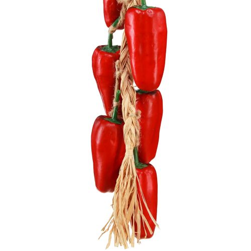 Floristik21 Naturgetreue Paprika Deko am Strang 60cm – Sommerliches Wohnflair