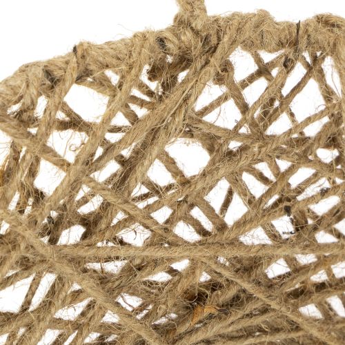 Artikel Dekoringe Jute Natur Hängedeko Boho Ø38cm 2St Metallringe Wanddeko Fensterdeko