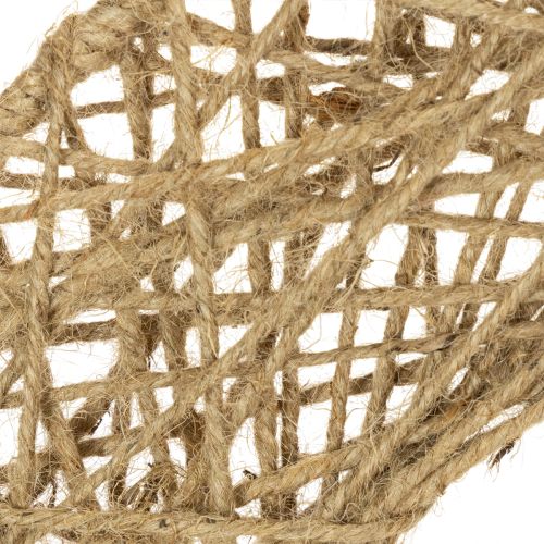 Artikel Dekoringe Jute Natur Hängedeko Boho Ø38cm 2St Metallringe Wanddeko Fensterdeko
