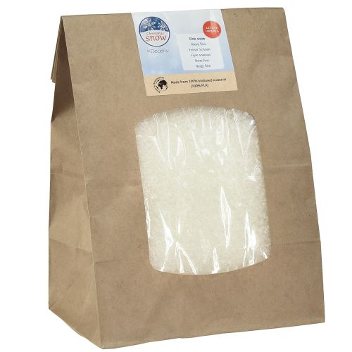 Floristik21 Dekoschnee Weiß Mais 100% Biobasiertes Material 40g