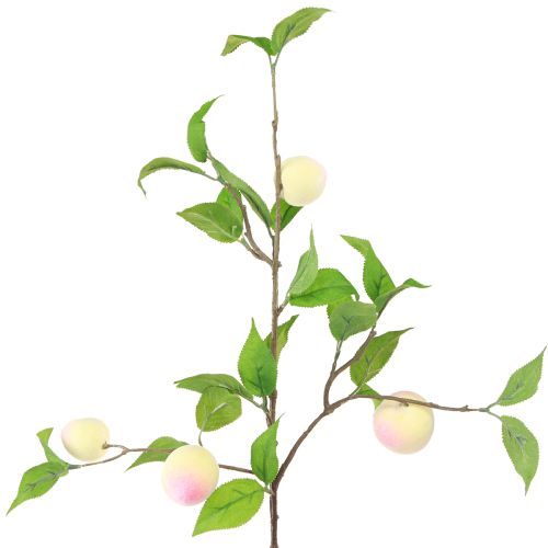 Floristik21 Dekozweig Künstlicher Pfirsich 52cm 2Stück - Florale Deko Highlight