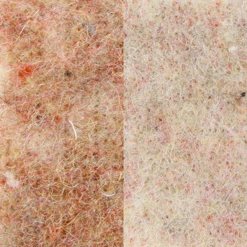 Artikel Filzband Wollband Dekostoff Braunrot Beige Wollfilz 7,5cm 5m