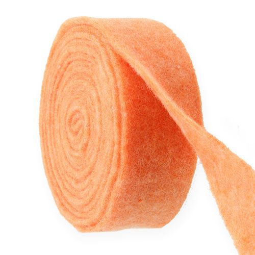 Floristik21 Filzband Orange 7,5cm 5m