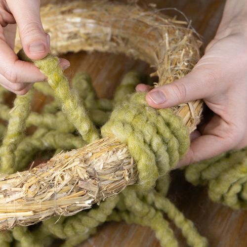 Artikel Filzkordel Wolle Grün 25m – Dekoband für Floristik, Basteln und DIY-Projekte