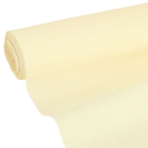 Floristik21 Hochwertiges Floristenkrepppapier Champagner 50x250cm 5er Set für kreative Dekorationen