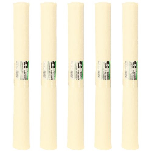 Artikel Hochwertiges Floristenkrepppapier Champagner 50x250cm 5er Set für kreative Dekorationen