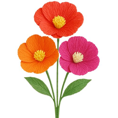 Artikel Floristen-Krepppapier Hellorange 50x250cm