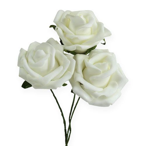Artikel Foam-Rose Ø6cm Weiß 27St