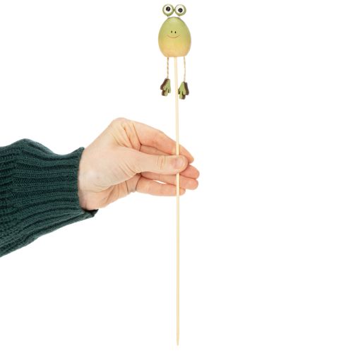 Artikel Frosch Pflanzenstecker Deko Holz 34cm Grün 6er Set für Frühling und Sommer