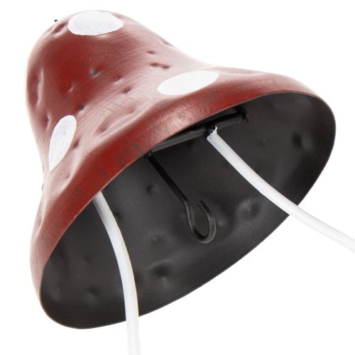 Artikel Futterstation Metall Fliegenpilz zum Hängen Rot Weiß 25,5cm - Garten Vogelfutterhaus