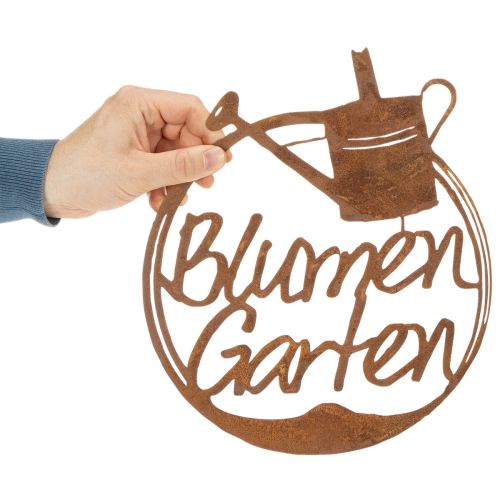 Gartendeko Rost, Schriftzug, Kräuter Blumen Rosen 29,5cm 3 St | Floristik21.de