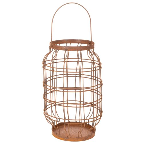 Artikel Gartenlaterne Metall Edelrost Henkel Vintage Ø19,5cm