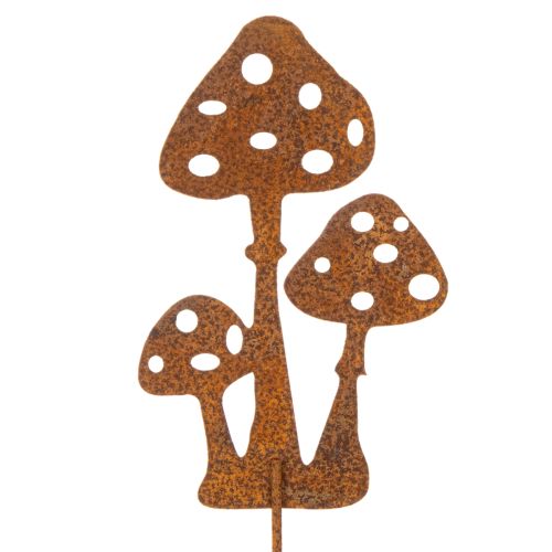 Gartenstecker Edelrost Fliegenpilz Deko Stecker 15cm 6St | Floristik21.de