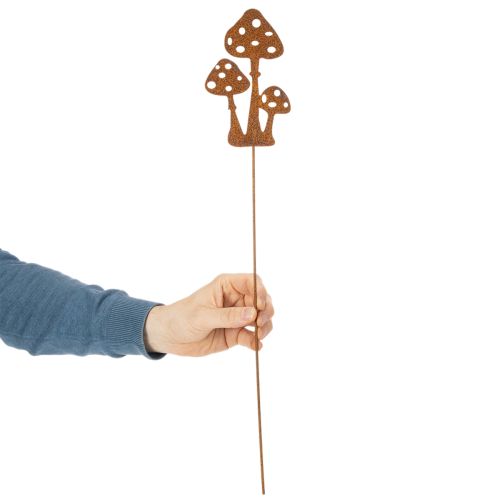 Gartenstecker Edelrost Fliegenpilz Deko Stecker 15cm 6St | Floristik21.de