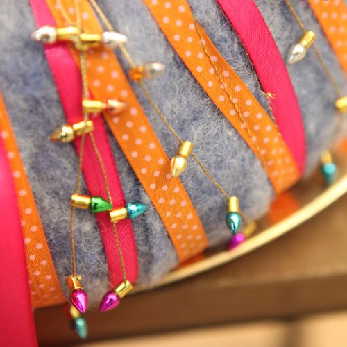 Artikel Geschenkband gepunktet Dekoband Orange 10mm 25m