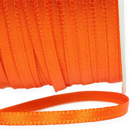 Artikel Satinband Geschenkband Dekoband Orange 3mm × 50m - Ideal für Floristen & Blumengeschäfte