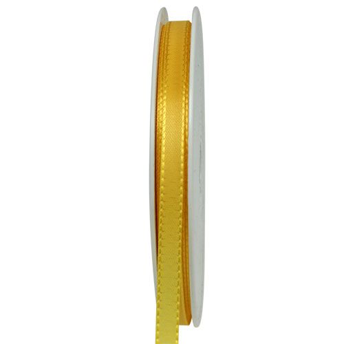 Floristik21 Geschenk- und Dekorationsband 10mm x 50m Gelb