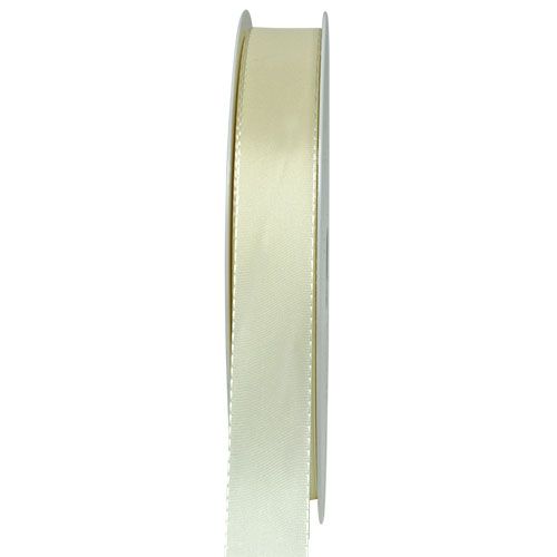 Geschenk- und Dekorationsband Creme 15mm 50m