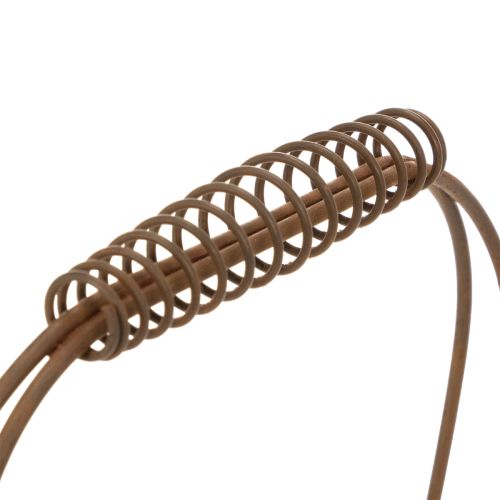 Gitterkorb Metall Korb Rost Optik 28x13,5x14cm 2St | Floristik21.de