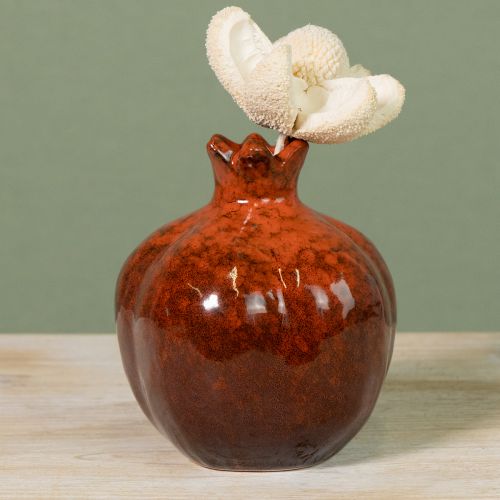 Keramik Granatapfel Vase Rot