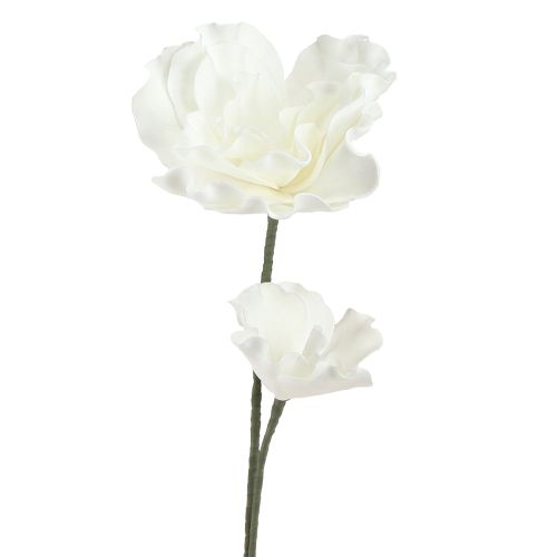 Artikel Große Schaumstoff Kunstblumen Weiß 85cm – Elegante Deko für Events & Hochzeiten