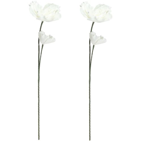 Artikel Große Schaumstoff Kunstblumen Weiß 85cm – Elegante Deko für Events & Hochzeiten