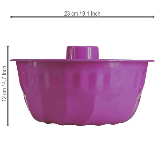 Artikel Gugelhupfform Metall Deko Lila Ø23cm H12cm - Kreative Akzente setzen