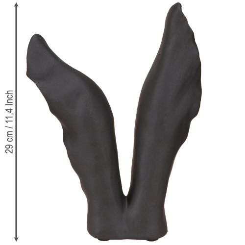 Artikel Hasenohren Deko Osterhase Schwarz modernes Design 20x7,5x29 cm – eleganter Blickfang
