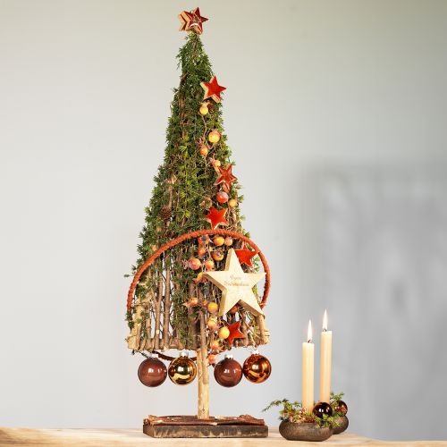 Artikel Gold-Braun Glaskugeln Mix 24er Set Ø5cm - Weihnachtsbaumkugeln festlich schimmernd