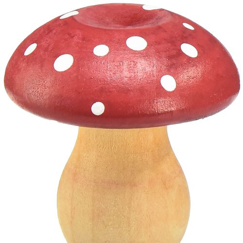 Artikel Holzpilze Deko Pilze Holz Fliegenpilze Rot Orange 5cm 9 St