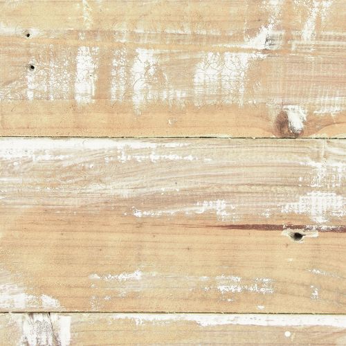 Artikel Holztablett Holz Deko Vintage Braun Weiß 24x24cm