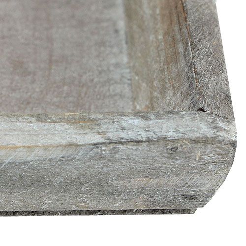 Holzschale Hellgrau 35cm x 11cm