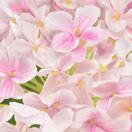 Floristik21 Hortensie künstlich Hellrosa Kunstblume Rosa Ø15,5cm 45cm