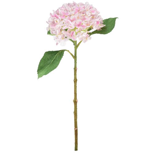 Floristik21 Hortensie künstlich Hellrosa Kunstblume Rosa Ø15,5cm 45cm