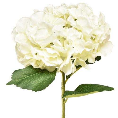 Künstliche Hortensie Gigant Dekoblume in Weiß Ø23cm L84cm für stilvolles Ambiente