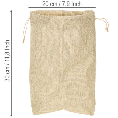 Jutetasche 20×10cm H30cm Geschenktüte | Floristik21.de