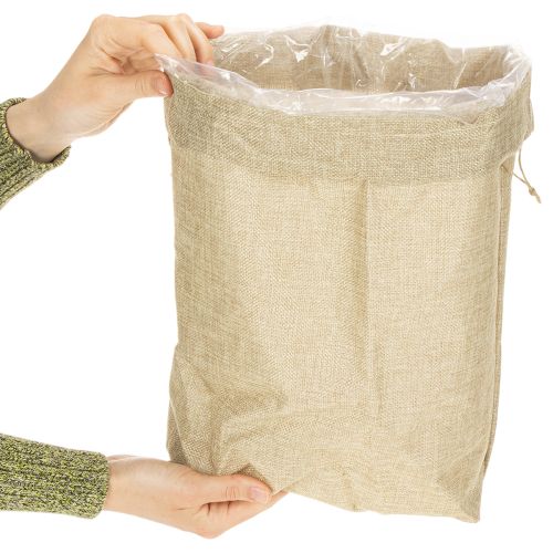 Jutetasche 28×10cm H40cm | Floristik21.de
