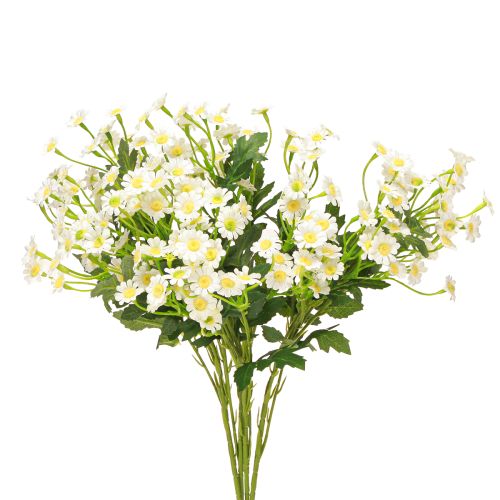 Floristik21 Kamille Künstliche Wiesenblumen Weiß 58cm 4St