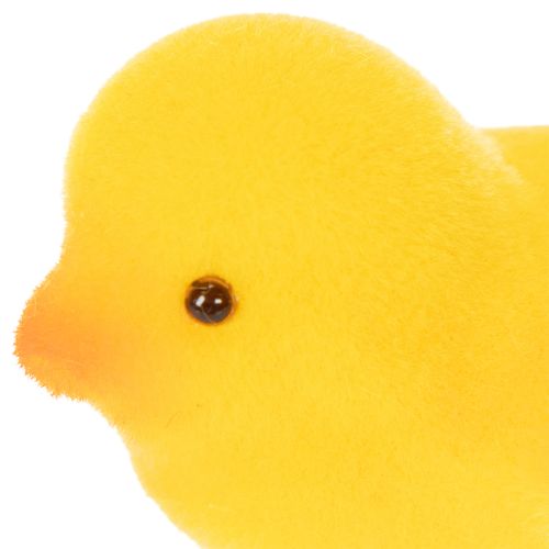 Artikel Kleine Osterküken Gelb Orange Beflockt Deko 18 St für Floristen