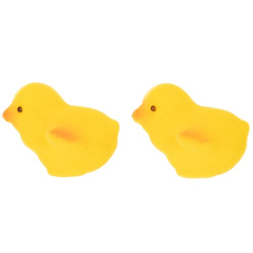Artikel Kleine Osterküken Gelb Orange Beflockt Deko 18 St für Floristen