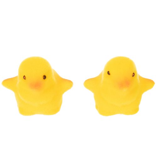 Artikel Kleine Osterküken Gelb Orange Beflockt Deko 18 St für Floristen